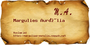 Margulies Aurélia névjegykártya